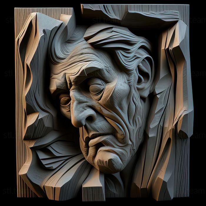 3D модель Бенджамін Блессам, американський художник (STL)